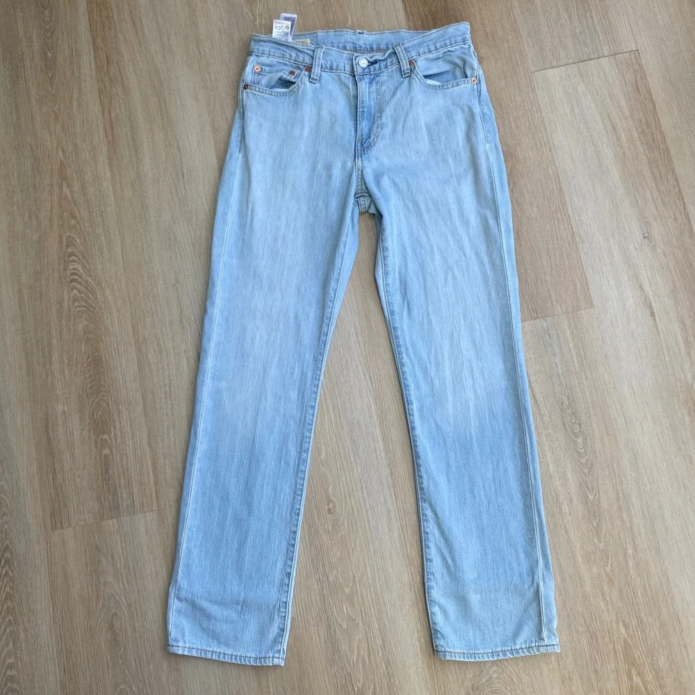 Levis Premium 511 Slim Fit Jeans Mens 30x30 Light Wash Blue Denim 04511-5038